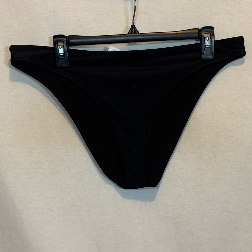 AA-12 Aerie NWT Black Cheeky Lined Summer Swim Bikini Bottoms Size XL